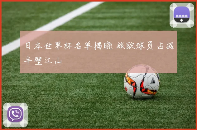 日本世界杯名单揭晓 旅欧球员占据半壁江山